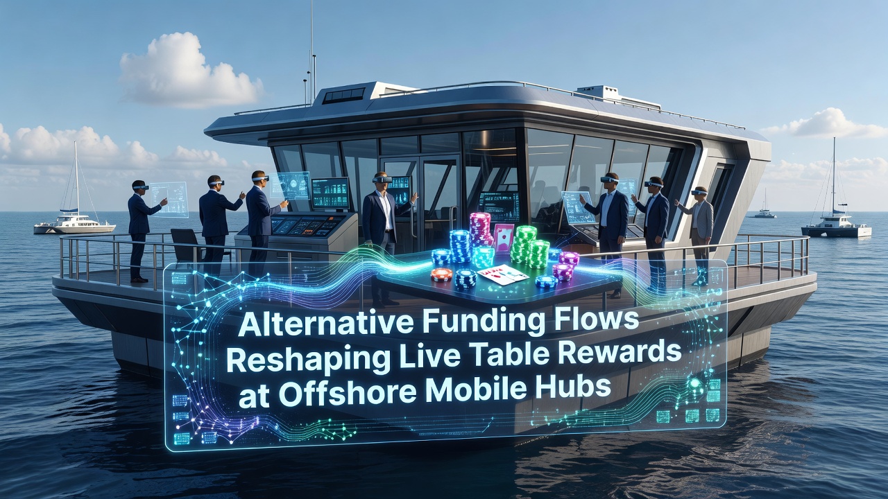 Offshore mobile gaming interface showing live table rewards and alternative payment options