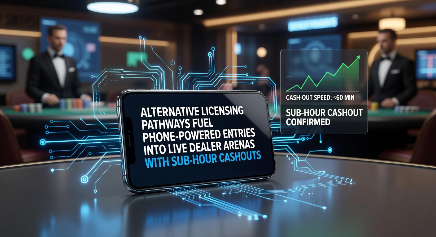 Mobile phone displaying live dealer casino interface with carrier billing option and quick payout confirmation