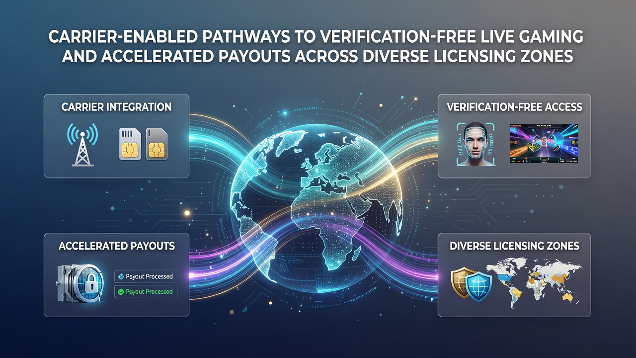 Carrier billing integration with live dealer platforms across multiple licensing zones