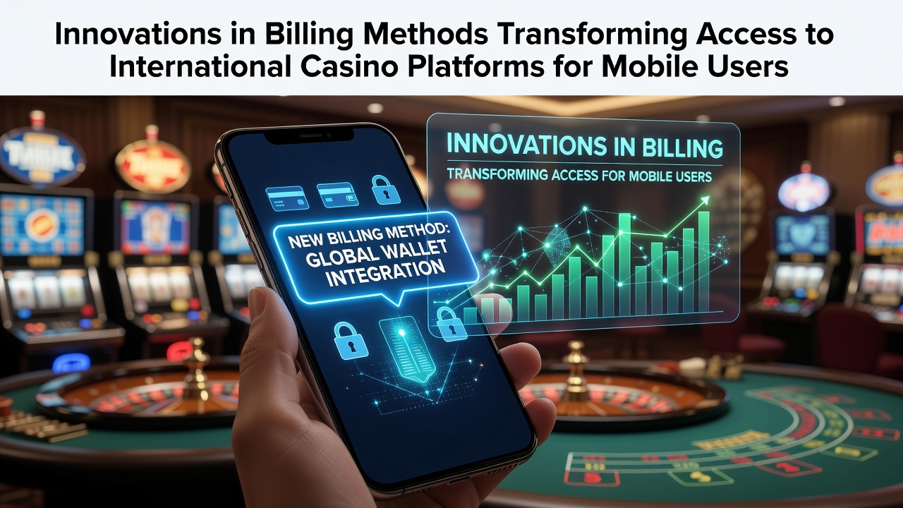 Mobile users accessing international casino platforms through new billing innovations